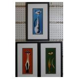 Set of 3 Mid Century Cats