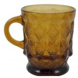 Anchor Hocking Fire King Amber Kimberly Mug