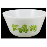 Vtg Federal Green Mushroom Bowl 3.5"x7"