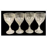 4 Wine Glasses - 7" Tall