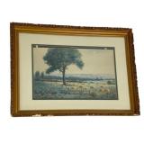 Framed Landscape Print w/ Gilt Frame 32"x25"