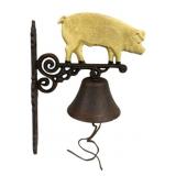 Cast Iron Pig Bell - 11 x 14 x 5.5