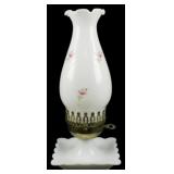 Milk Glass Lamp 12"