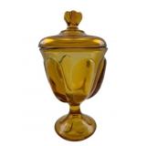 Viking Amber Epic 6 Petal Covered Jar