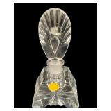 Crystal Perfume Bottle - 5" Tall