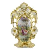 Mid 19th C. Rococo Revival Mantle Vase