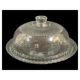 Glass Cake Plate w/ Dome Top - 6 x 12.5