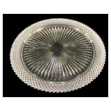 Anchor Hocking Footed Cake Dish Miss America