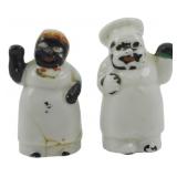 Pr Vtg Black Americana Shakers 2.5"