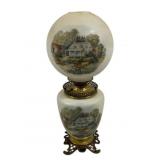 Painted Gone With The Wind Vintage Lamp