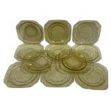 11 Federal Amber Madrid Plates - 6 x 6