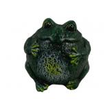 Metal Bull Frog Statue - 8 x 7