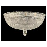 Indiana Glass Bird & Strawberry Footed Bowl