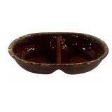 Hull Pottery Divided Dish - 11 x 7.5 x 2.5