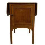 Vintage English Smoking Stand w/ Cabinet