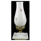 Milk Glass Lamp 12"