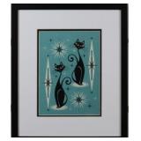 Atomic Cat on Blue