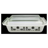 Pyrex Rooster Sunflower Covered Casserole