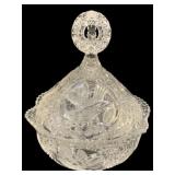 Hofbauer "The Byrdes" Crystal Bowl w/ Lid