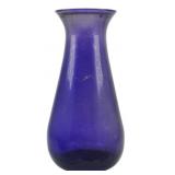 Vintage Blenko Cobalt Art Glass Vase 11"