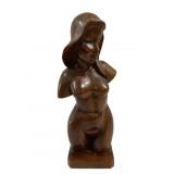 Carved Wood Statue - 17" Tall