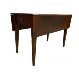Tapered Leg Drop Leaf Table w/ Drawers