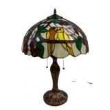 Tiffany Style Stained Glass Table Lamp 24"