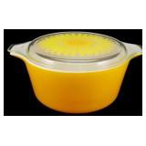 Pyrex Sunflower 1.5 Quart Casserole w/ Lid