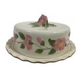 Franciscan Desert Rose Cake Plate & Dome