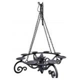 Rustic Wrought Iron Style Chandelier for Candles