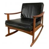 Mid-Century Modern Teak Rocker att. Moreddi