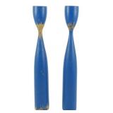 Pr Mid Century PM Denmark Candleholders 11.5"