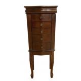 Standing Jewelry Armoire Cabinet 38"x15"x10"