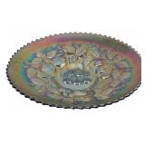 Vtg Northwood Amethyst Three Fruits Carnival