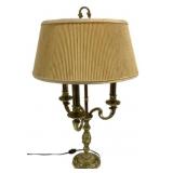 Antique French Brass Candelabra Table Lamp