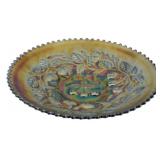 Vtg Northwood Amethyst Three Fruits Carnival