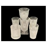 6 Anchor Hocking Glasses  "Miss America"