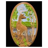 Ceramic 3D Deer Wall Art by Holland Molds