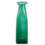 Vintage Empoli Green Swirl Glass Vase 24"