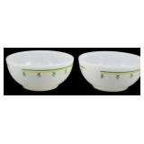 Set of 2 Thermocrisa Green & Yellow Bowls