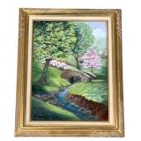 E. Fleckenstein Signed Landscape Oil Painting