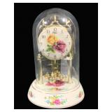 Waltman Ceramic Glass Dome Clock - 9.5" Tall