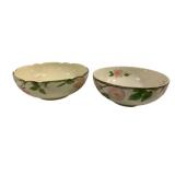 2 Franciscan Desert Rose Bowls - 4 x 11
