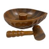 Nutcracker & Nut Bowl - 8 x 3, 12 x 4 x 8.5