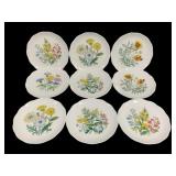 9 Vohenstrauss Bavarian Plates - 7.75" Round