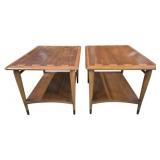 Pair Lane Acclaim MCM Two-Tier End Tables
