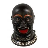 Salted Peanut Man Smilin Sam Bank Cast Iron