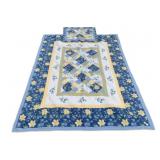 Laura Ashley Floral Quilt w/ Pillowcase