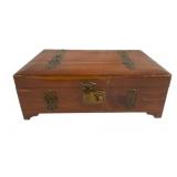 Vintage Wood Trinket Box - 11.5 x 4 x 7.5