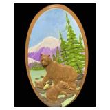 Ceramic 3D Bears Wall Art by Holland Molds